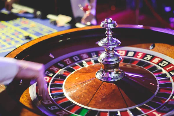 Ein Lebendiges Bild Aus Nächster Nähe Von Buntem Casino Tisch — Stockfoto