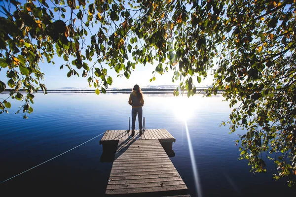 Utsikt Över Kem Älv Kemijoki Liedakkala Keminmaa Kommun Lappland Nordvästra — Stockfoto