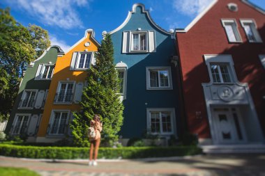 Svetlogorsk manzarası, eski Alman Rauschen, sahil beldesi, Svetlogorsky Bölgesi, Kaliningrad Oblastı, Rusya, deniz kıyısı, şehir ve Baltık deniz manzarası