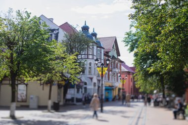 Zelenogradsk, eski Cranz, sahil beldesi, Zelenogradsky Bölgesi, Kaliningrad Oblastı, Rusya, Sambiya kıyı şeridi, Baltık Denizi 'ne yakın.