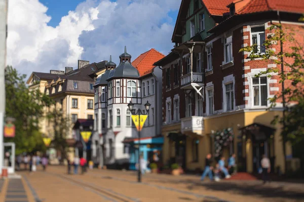 Zelenogradsk, eski Cranz, sahil beldesi, Zelenogradsky Bölgesi, Kaliningrad Oblastı, Rusya, Sambiya kıyı şeridi, Baltık Denizi 'ne yakın.