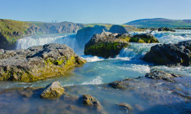İzlanda goddafoss gullfoss skogafoss skogarfoss dettifoss seljalandsfoss İzlanda şelale manzaralı güzel canlı panorama resim