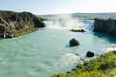 İzlanda goddafoss gullfoss skogafoss skogarfoss dettifoss seljalandsfoss İzlanda şelale manzaralı güzel canlı panorama resim