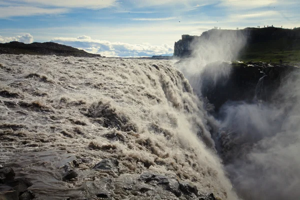 Vackra levande panorama bild med utsikt på isländska vattenfall i Island goddafoss gullfoss skogafoss skogarfoss dettifoss seljalandsfoss — Stockfoto