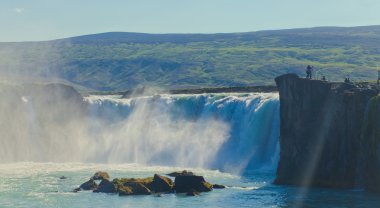 İzlanda goddafoss gullfoss skogafoss skogarfoss dettifoss seljalandsfoss İzlanda şelale manzaralı güzel canlı panorama resim