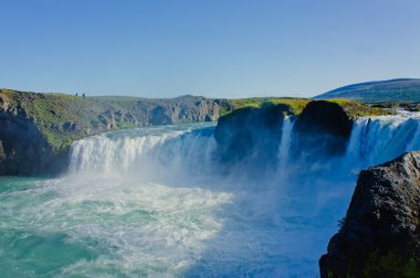 İzlanda goddafoss gullfoss skogafoss skogarfoss dettifoss seljalandsfoss İzlanda şelale manzaralı güzel canlı panorama resim