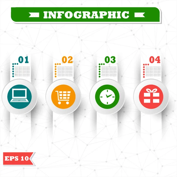 Infographic ikony pro podnikání — Stockový vektor