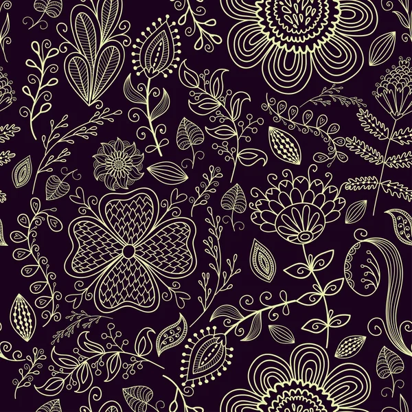 Seamless floral  pattern — Stock Vector