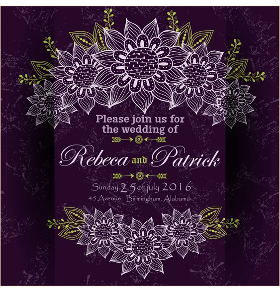 Invitation in vintage style — Stock Vector