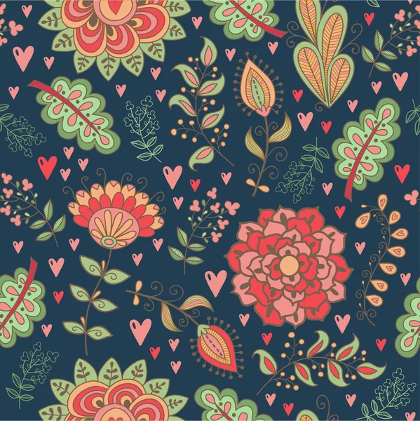 Seamless floral  pattern — Stock Vector