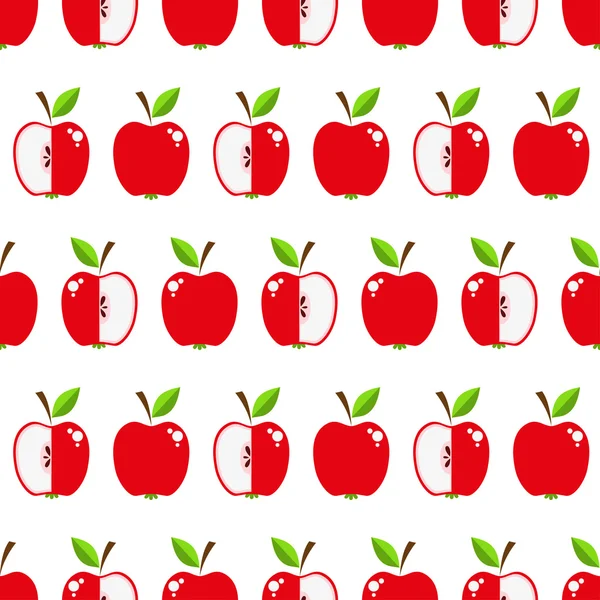 Modèle sans couture avec des fruits — Image vectorielle