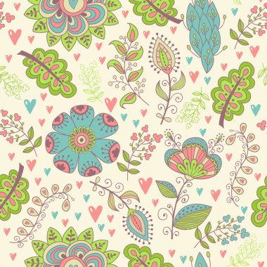 Çiçeklerle kusursuz desen