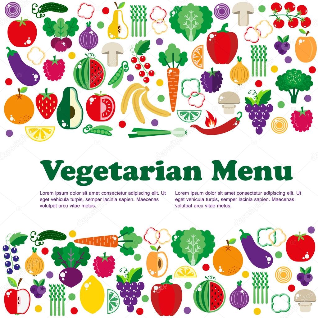 Vegetarian menus of restaurants