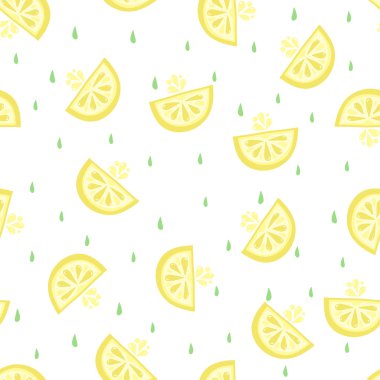 Limon dilimleriyle kusursuz desen