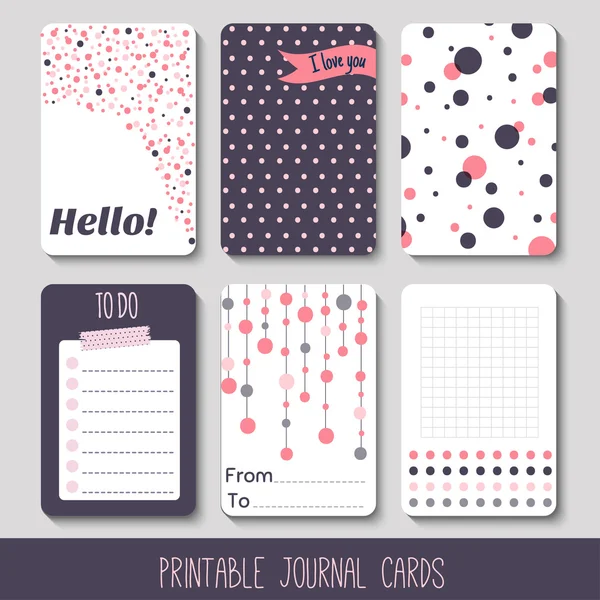 Mão desenhado Polka Dots texturas — Vetor de Stock