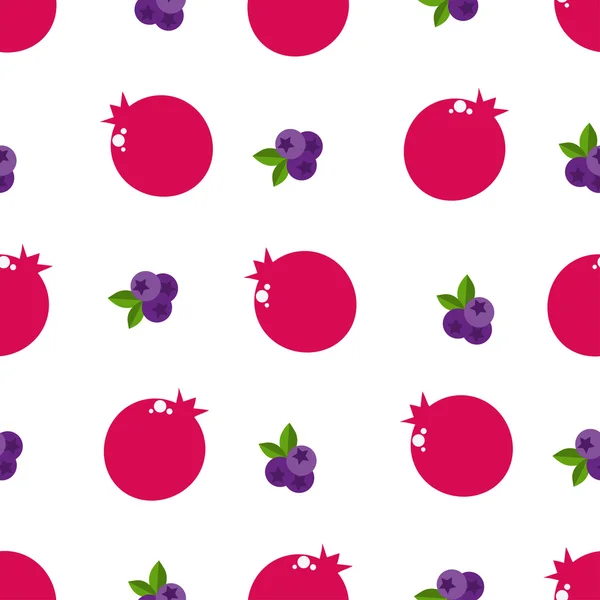 Nahtloses Muster mit Früchten — Stockvektor
