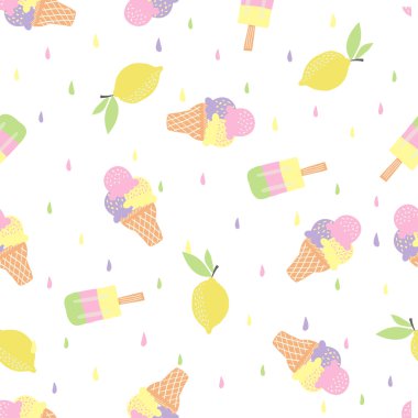 desen limon ve dondurma ile