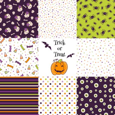pattern in cartoon style for Halloween.