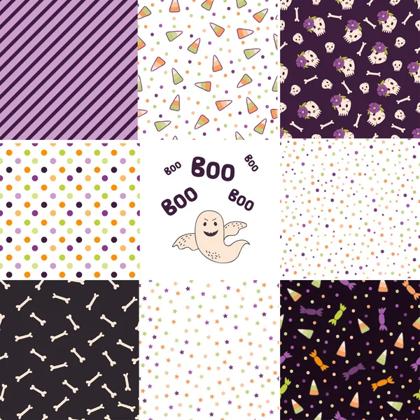 Pattern in cartoon style for Halloween. — Stockvector