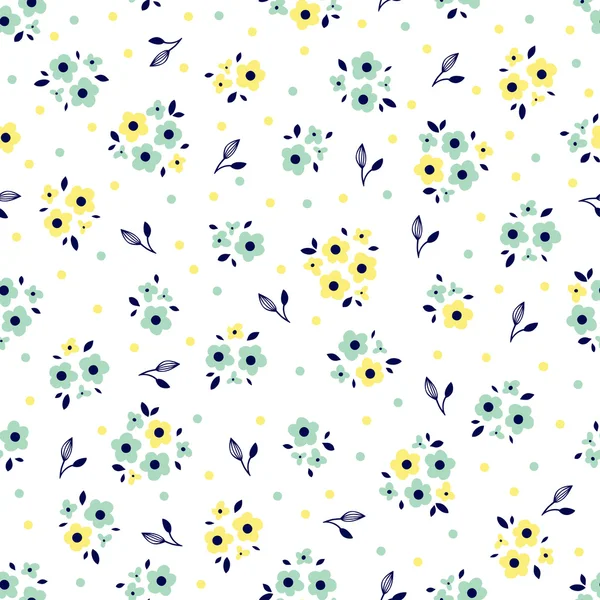 Doodle fleurs design rétro . — Image vectorielle