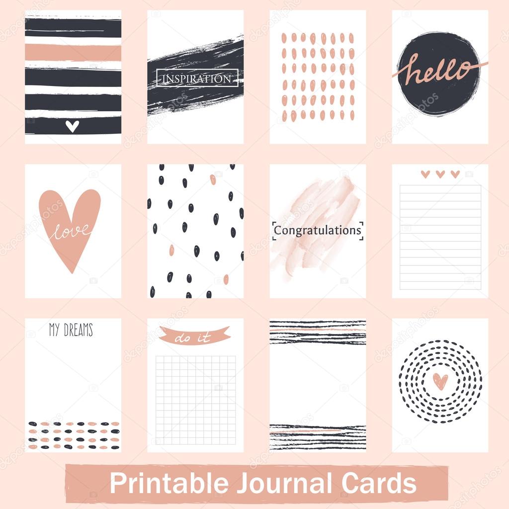 Printable Journals Cards