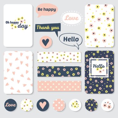 Vintage yaratıcı kartları