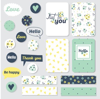 Vintage yaratıcı kartları