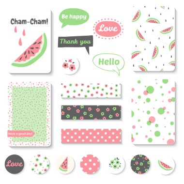 Vintage yaratıcı kartları