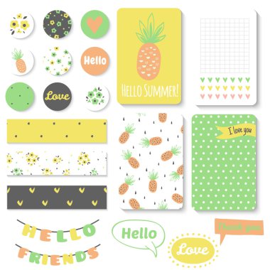 Vintage yaratıcı kartları