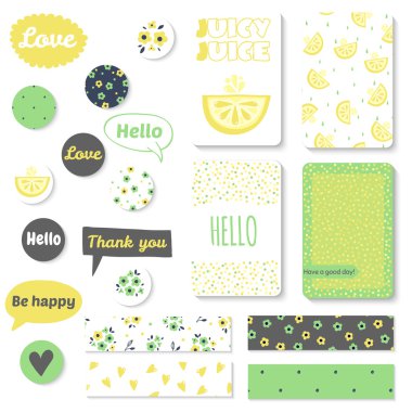 Vintage yaratıcı kartları