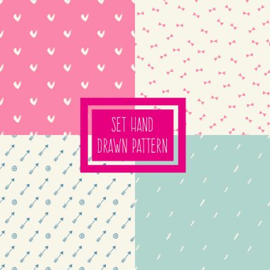 Pastel retro  seamless patterns