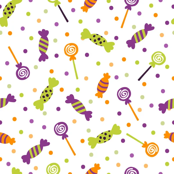 Pattern  with bright   candies — Stockový vektor