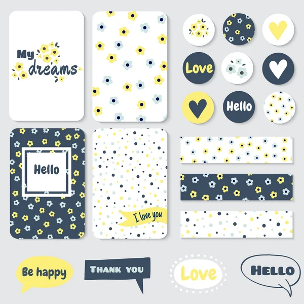 Vintage yaratıcı kartları