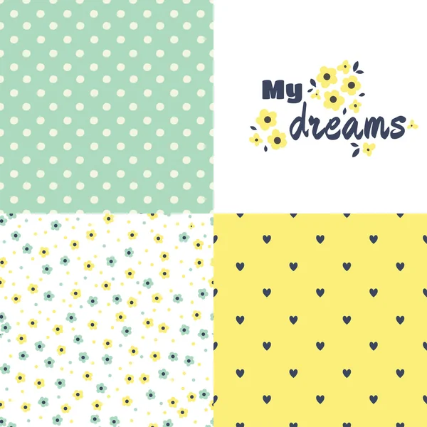 Meine Träume - Muster — Stockvektor