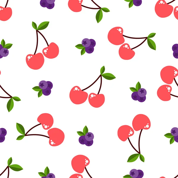 Fruits lumineux motif sans couture — Image vectorielle