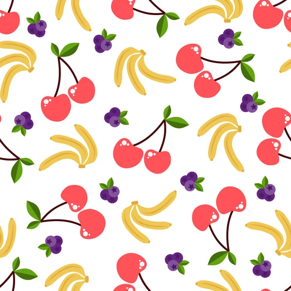 Яскраві фрукти безшовний візерунок — стоковий вектор