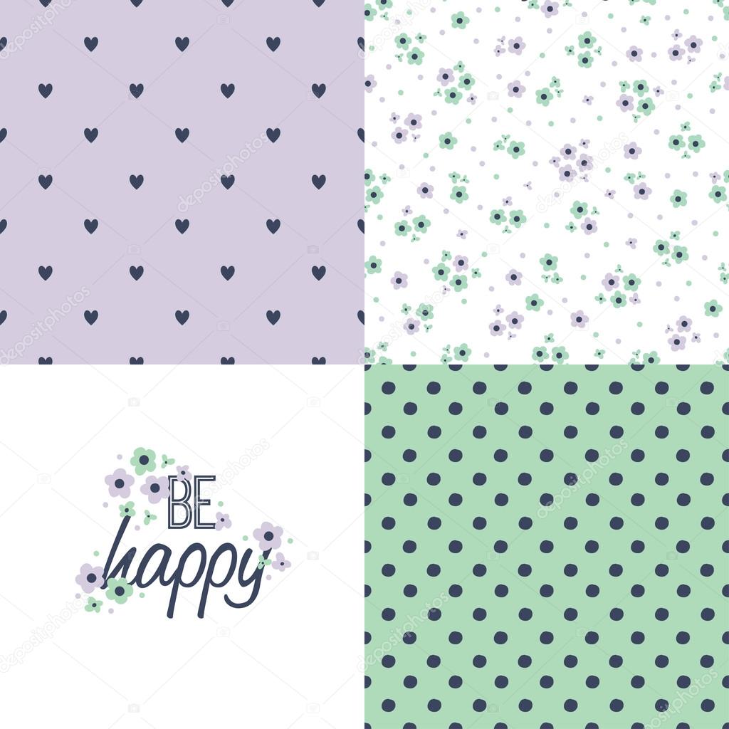 Be happy - set of patterns