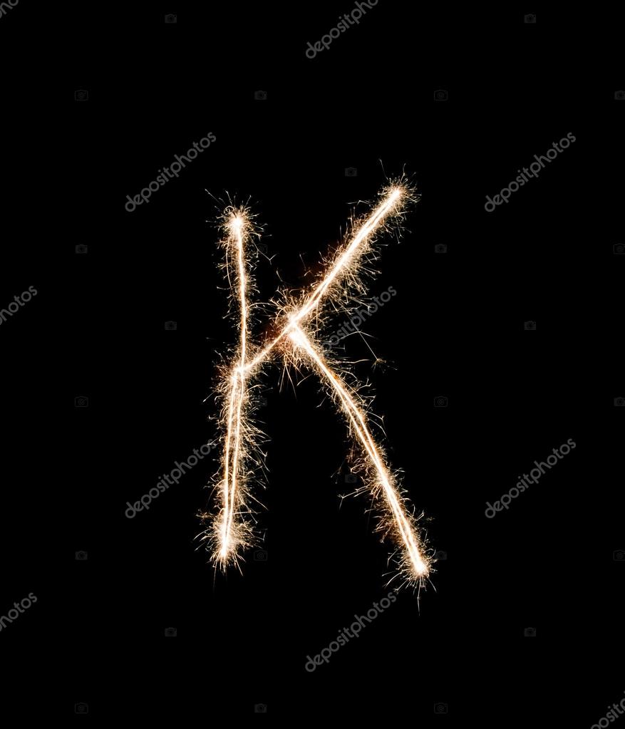 Letter K on black background Stock Photo by ©richpav 100084040 Letter K on black background Stock Photo by ©richpav 100084040