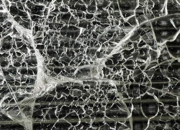 ひびの入ったガラスの質感 - 保険の概念 — ストック写真