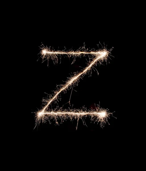 Буква Z на черном фоне Лицензионные Стоковые Изображения
