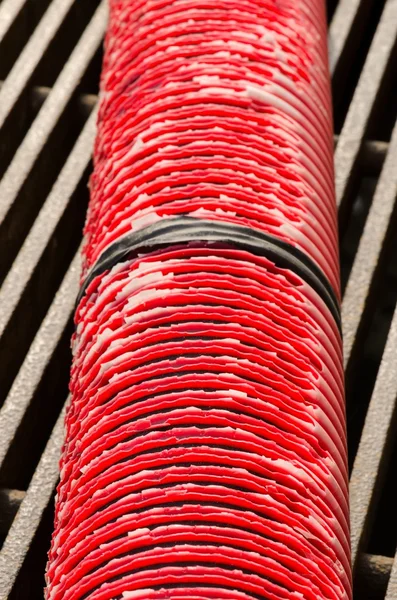 Tubo rojo — Foto de Stock