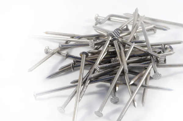 Heap of iron nails — Stock Photo, Image