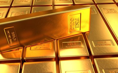 Siyah arka planlar üzerinde altın Bar