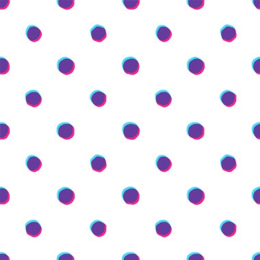  Stereoskopik beyaz resim vektör deseni mor