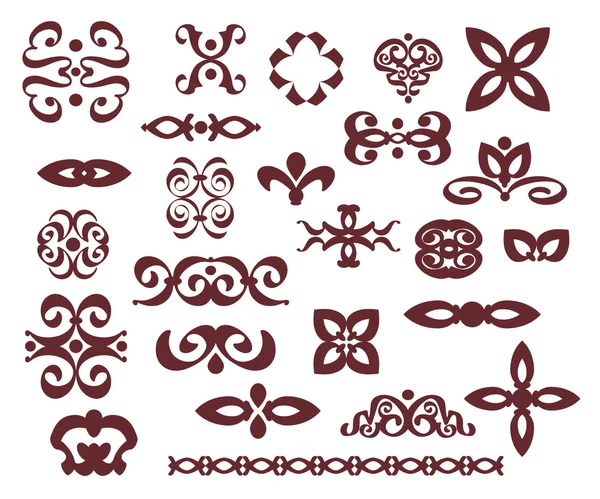 süs tasarım öğeleri, vektör serisi.