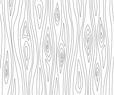 Ahşap doku. Vektör çizim. Beyaz bir arka plan üzerinde siyah çizgiler üniforma.