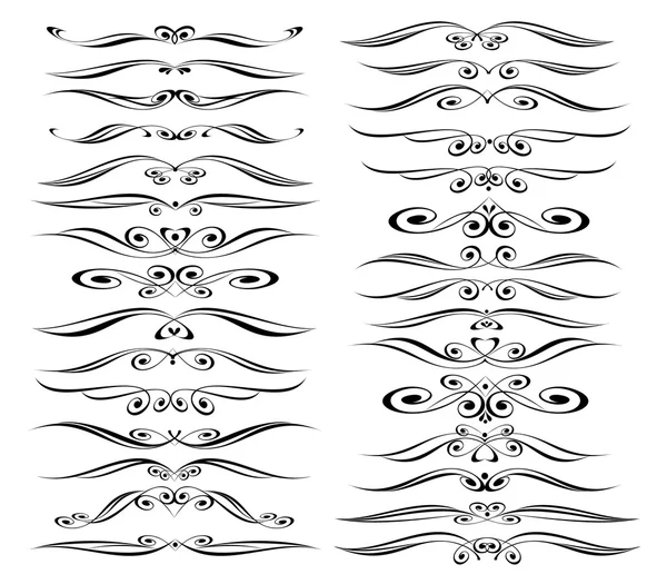 Dekoratif öğeler kümesi. Dividers.Vector illüstrasyon.