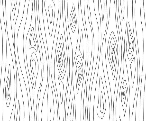 Holz texture.vector illustration.uniform schwarze Linien auf weißem Hintergrund. — Stockvektor