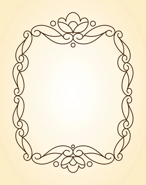 Marcos decorativos .Vintage vector.Well construido para una fácil edición . — Vector de stock