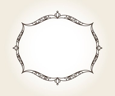 Projeleriniz için zarif vektör çerçevesi.